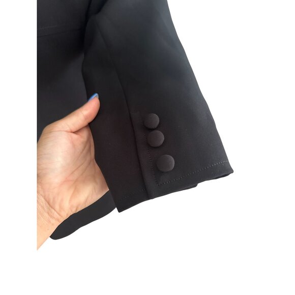 BLACK IRIS Women's Black Blazer Jacket Size 4 - Picture 3 of 7